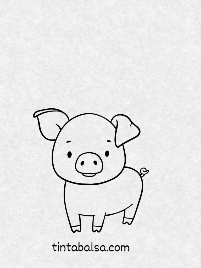 Dibujo de varios animales adorables en estilo caricaturesco