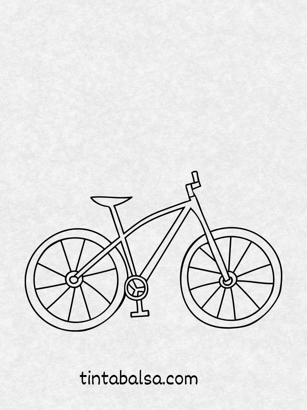 Ilustración de una bicicleta con canasta llena de flores.