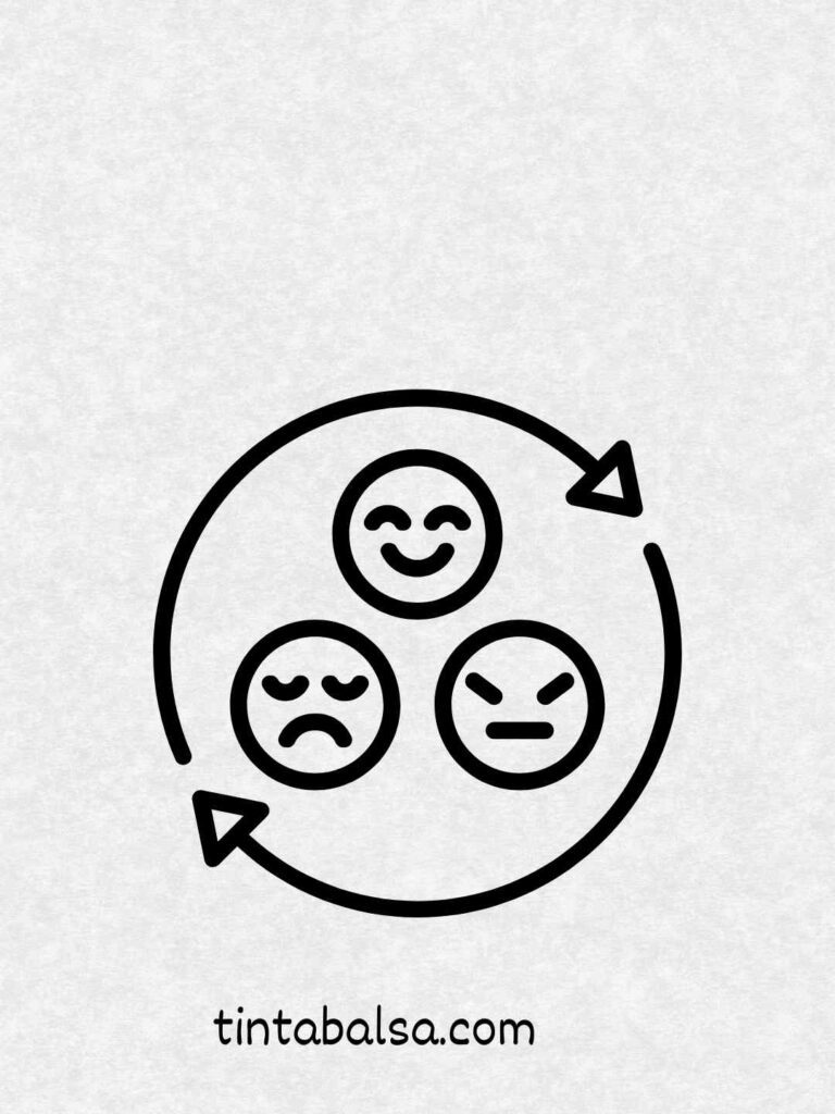 Rostro expresando varias emociones superpuestas.