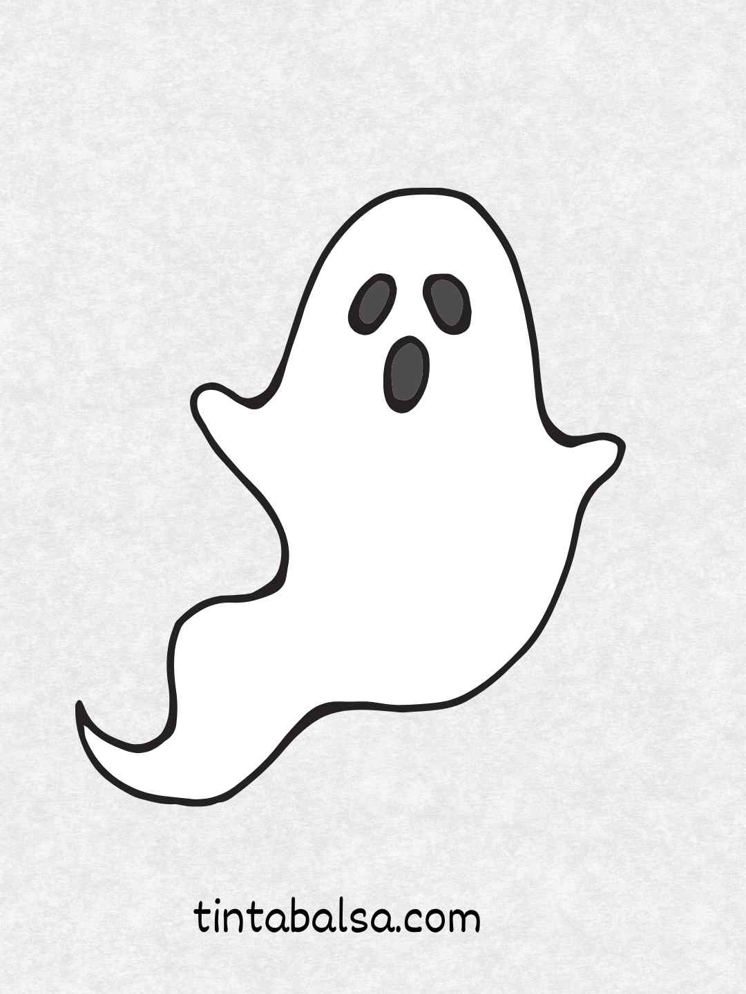 Ilustración de fantasmas simpáticos flotando con expresiones divertidas.