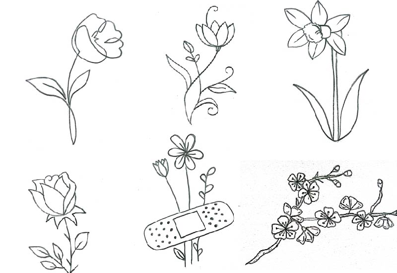 Illustrative heading featuring creative flower drawing ideas, designed to inspire artists and hobbyists with sketching techniques and floral concepts for 2024