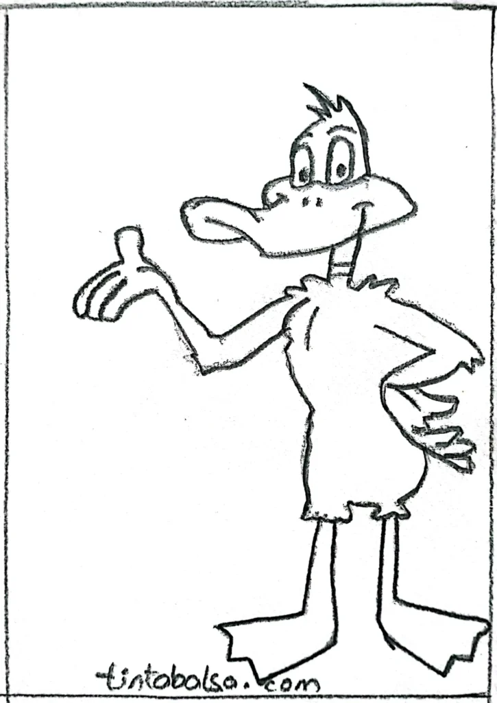 Donald Duck Drawing "Representation of Donald Duck in his sailor suit, an ideal design for creative and fun drawings."