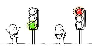 Artist's impression of players facing the giant doll in the game Red Light, Green Light.