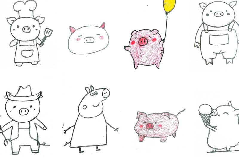 Dibujo de cerdo simple para colorear Ilustración de cerdito adorable en blanco y negro Dibujo de cerdo animado para niños Imagen de un cerdo dibujado a mano Bosquejo de cerdo estilo caricatura Cerdo tierno en dibujo lineal para imprimir Dibujo de cerdo realista para actividades escolares Arte en línea de un cerdo para colorear Cerdito sonriente en dibujo infantil Dibujo detallado de cerdo para proyectos educativos