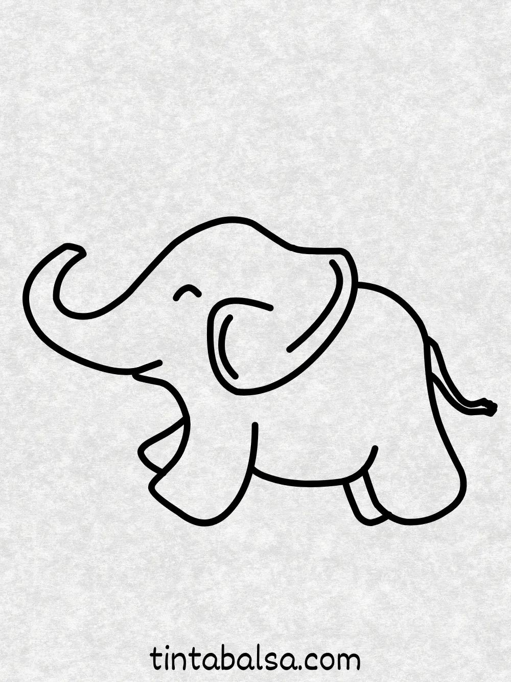 Elefante Saltando de Alegría – Un elefante enérgico dando un gran salto con sus orejas extendidas y una expresión de felicidad.