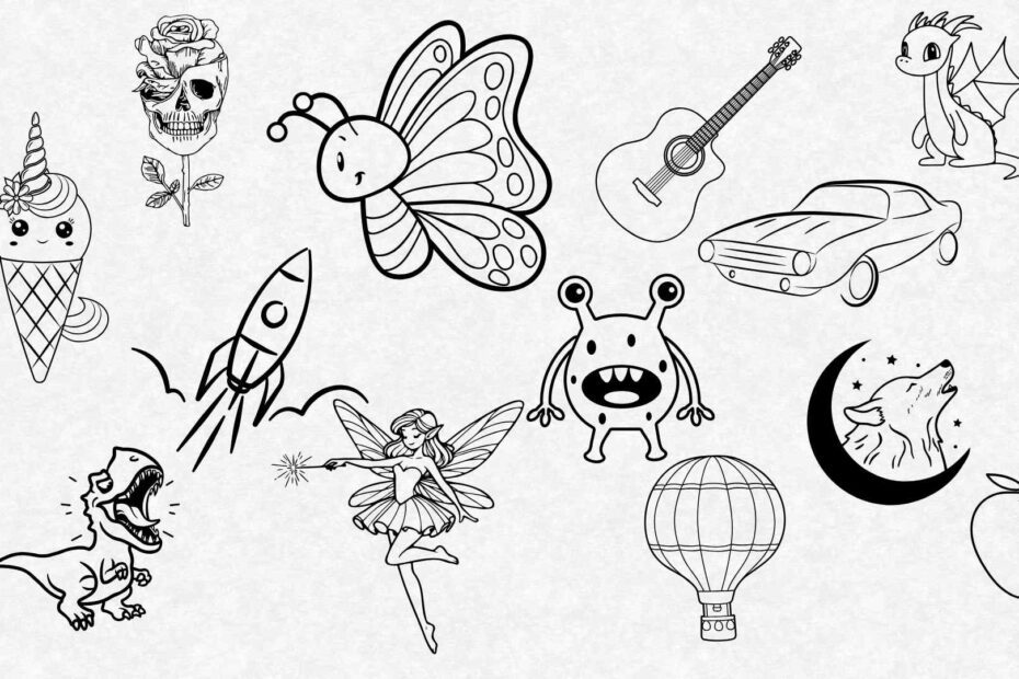 Dibujos para Bocetar: 35 Ideas Creativas y Fáciles para Dibujar