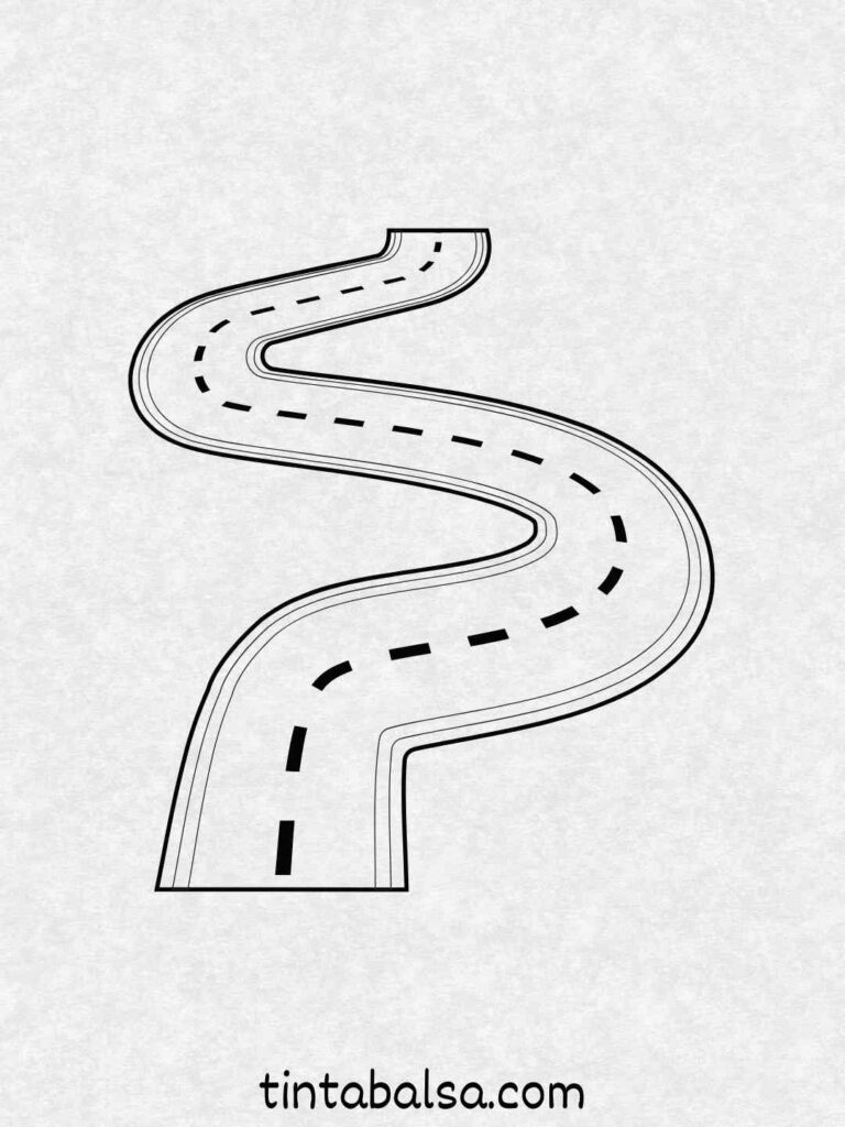 Un camino con perspectiva profunda Practica el dibujo de la profundidad con líneas de fuga.
