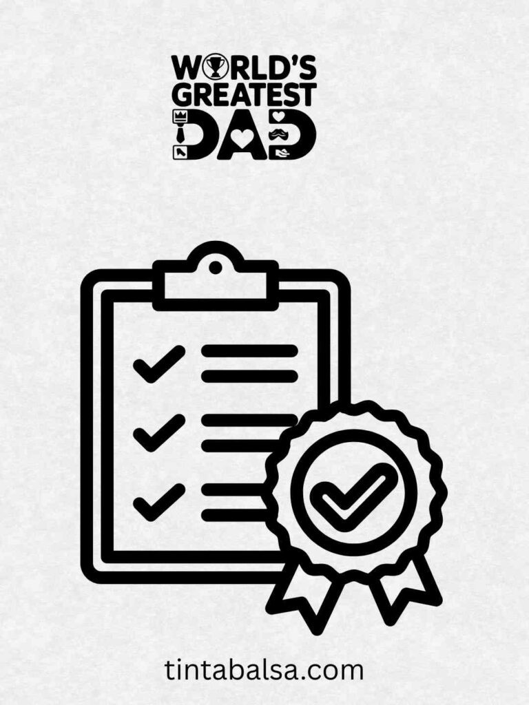 Certificado al Mejor Papá
Diploma de dibujo premiando a papá como el mejor del mundo