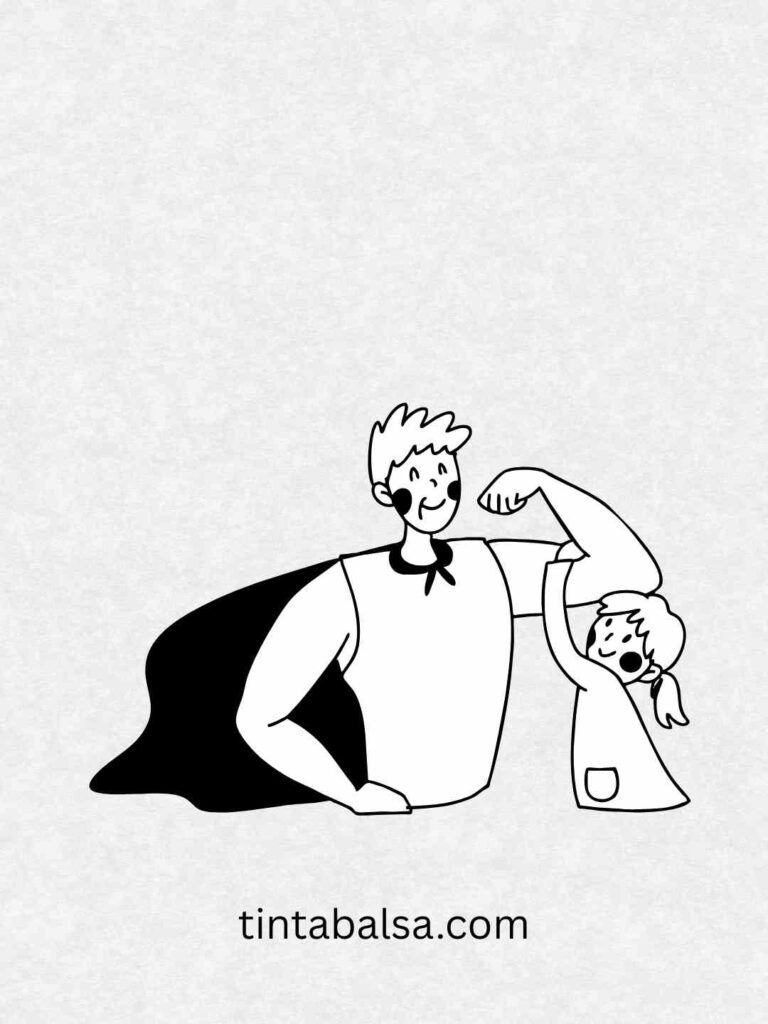 Súper Papá
Ilustración de Súper Papá con capa y poderes como homenaje por el Día del Padre

