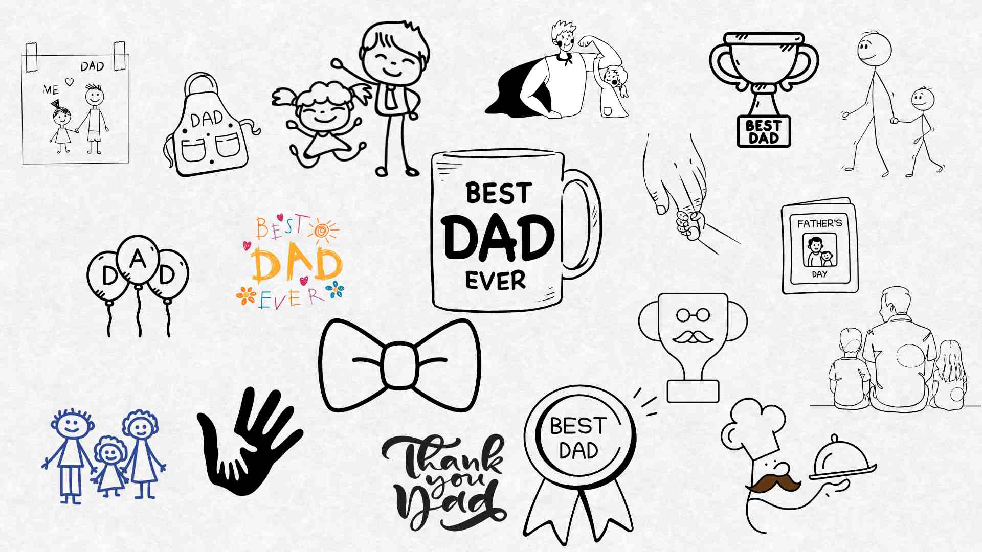 21+ Dibujos para el Día del Padre (Fáciles y Bonitos)